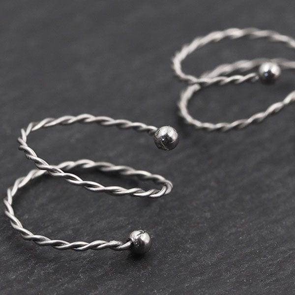 PiercingArt Non Piercing Non Piercing Nipple Jewelry - Spiral Clip (A Pair）