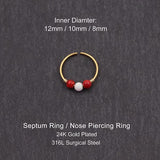 PiercingArt Piercing Opal Septum Ring - 20G