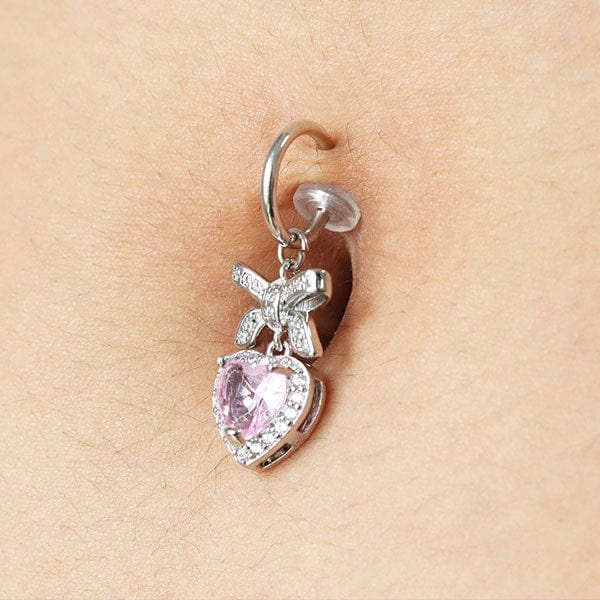 pink navel jewelry